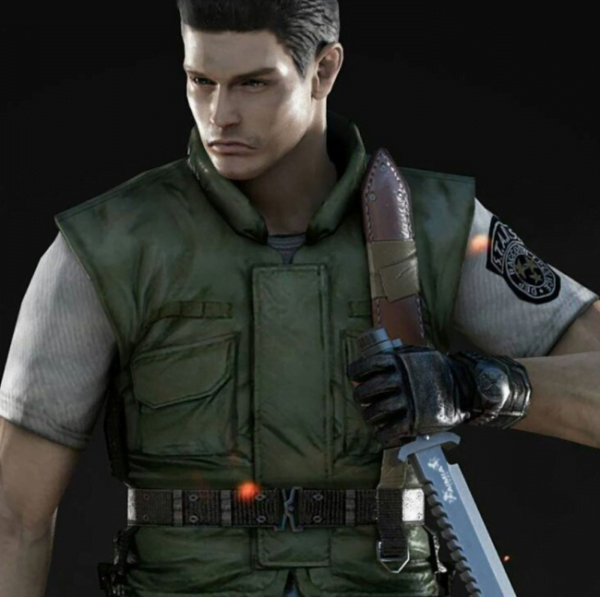 Chris Redfield Resident Evil Green Vest - Image 3