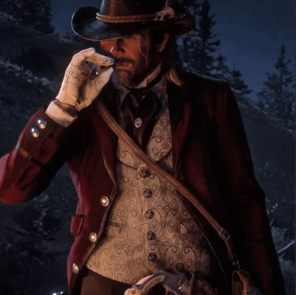 Red Dead Redemption 2 Arthur Morgan Maroon Coat - Image 2