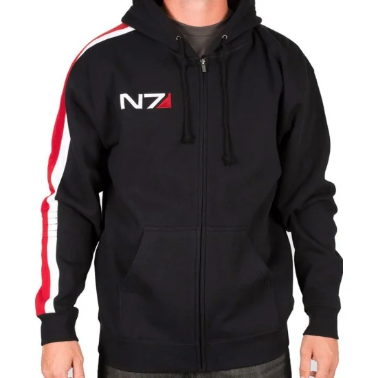 Mass Effect Video Game Black N7 Hoodie